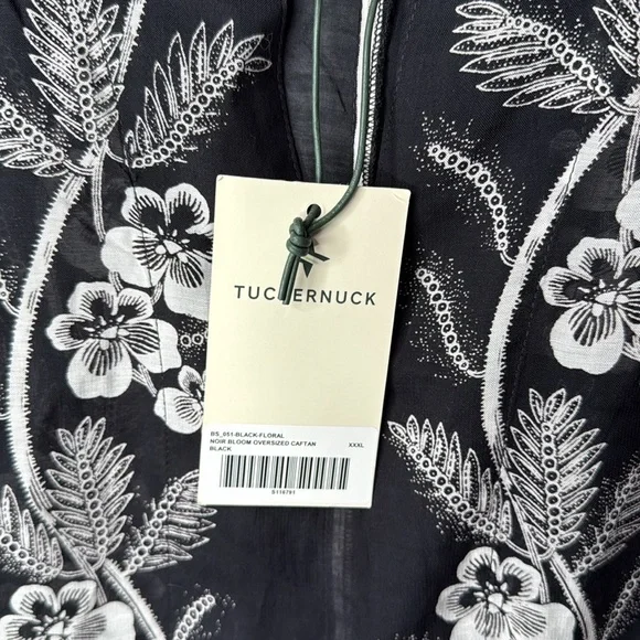 TUCKERNUCK Tnuck Beach Noir‎ Bloom Caftan Dress Coverup - Picture 7 of 12